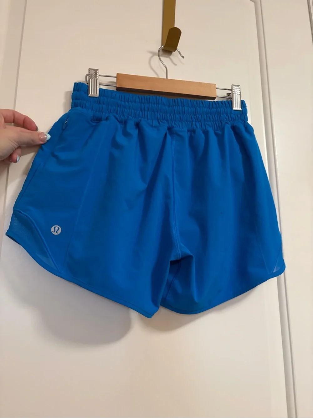 🍋🏃🏽‍♀️Lululemon Hotty Hot Bright Blue Running Athletic Activewear Shorts🧘🏽‍♀️🍋